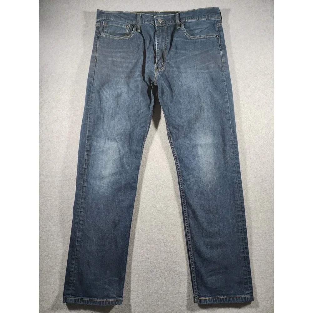 Levis 502 Men's Denim Jeans, 36x32(30), Straight Leg, Relaxed Fit, Dark Wash